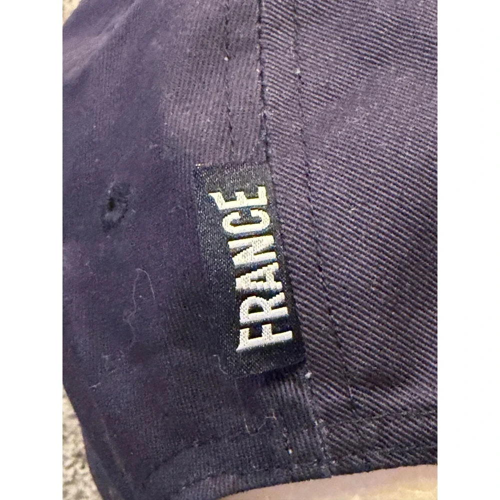 France Olympic Team Hat Men OSFA Navy Blue Baseball Cap Adjustable Buckle Strap*